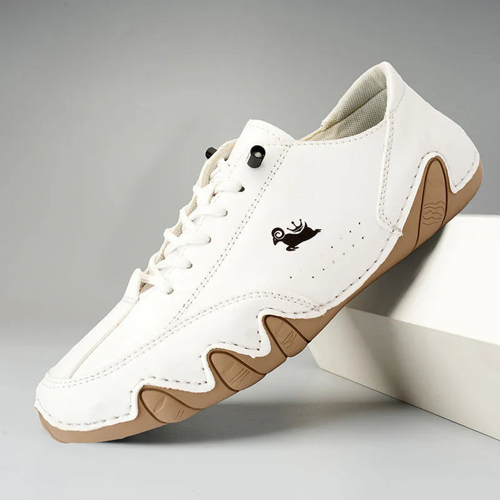 Cómodos zapatos ortopédicos de cuero para caminar