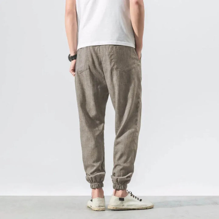 Pantalones Cómodos de Algodón y Lino – Ligeros para Uso Diario