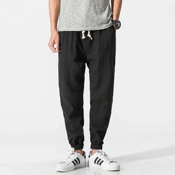 Pantalones Cómodos de Algodón y Lino – Ligeros para Uso Diario