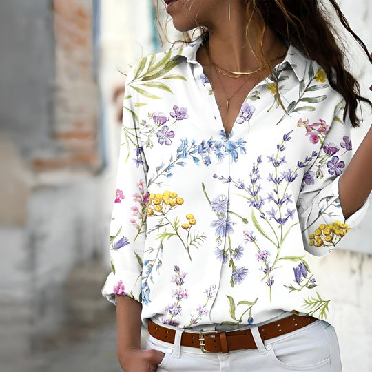 Blusa estampada casual para mujer