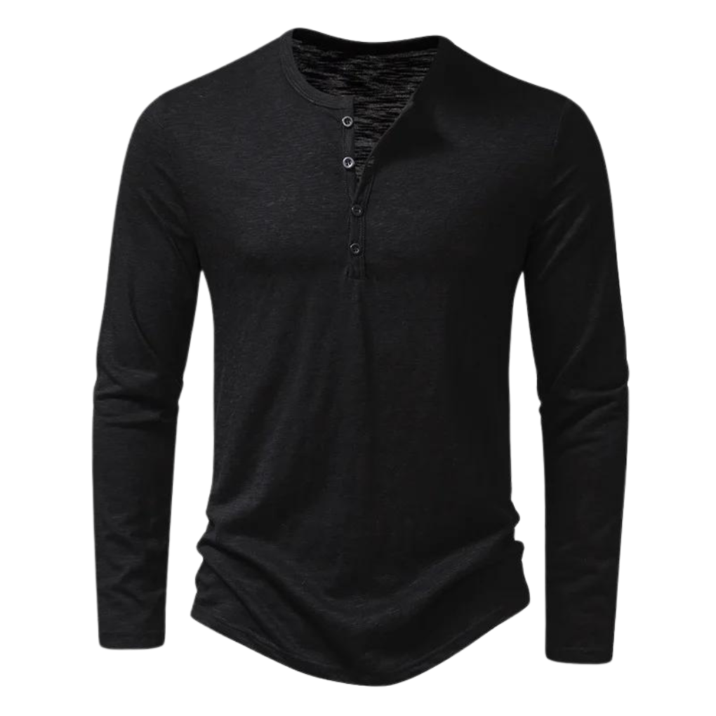 Camisa de algodón de manga larga casual para hombres