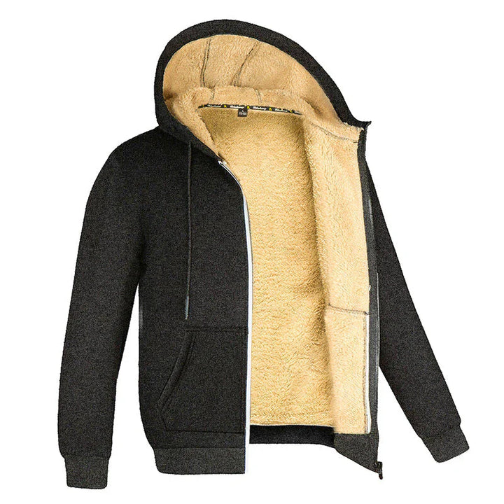 Jersey polar con forro de piel para hombre