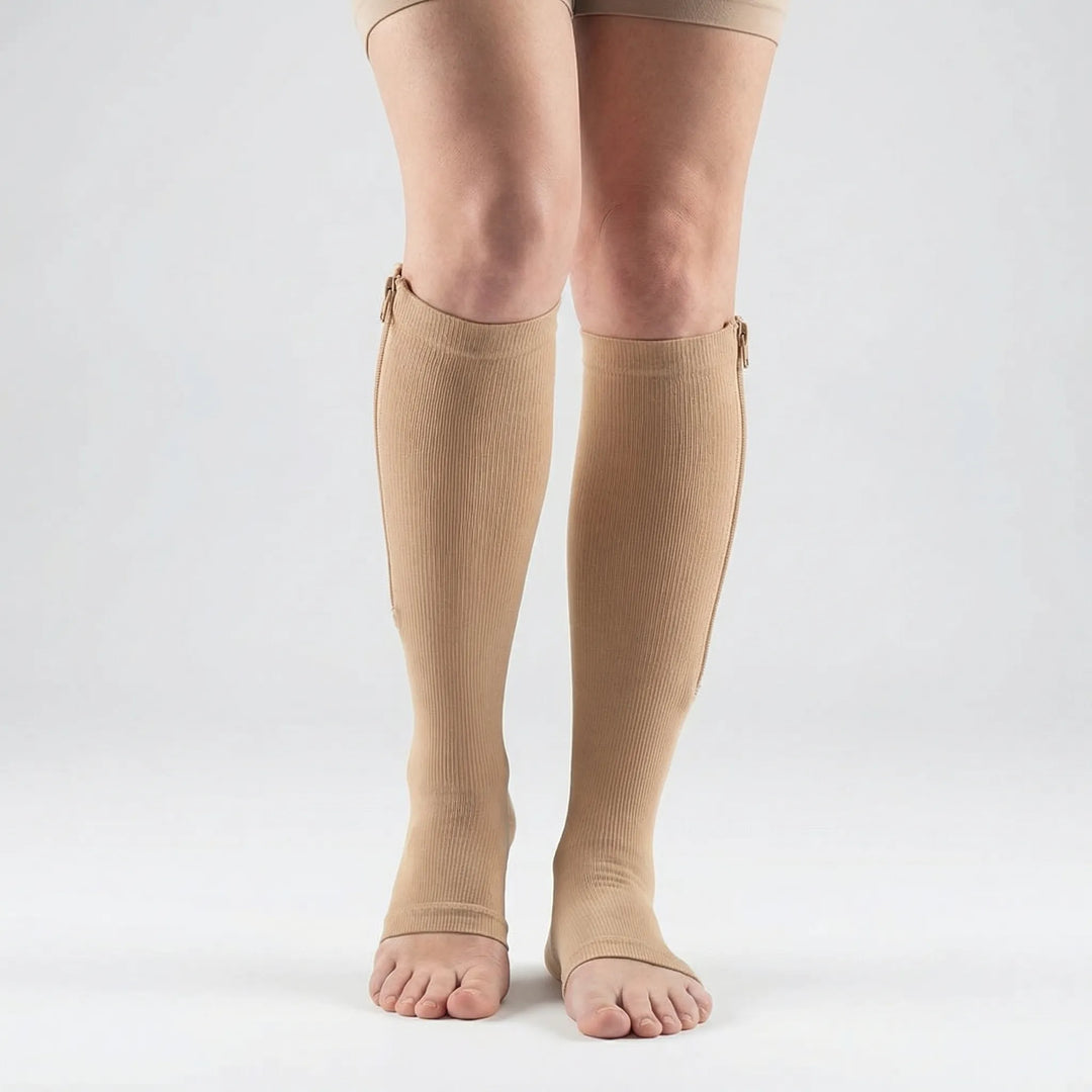 Zipplex - Medias hasta la rodilla de compresión gradual