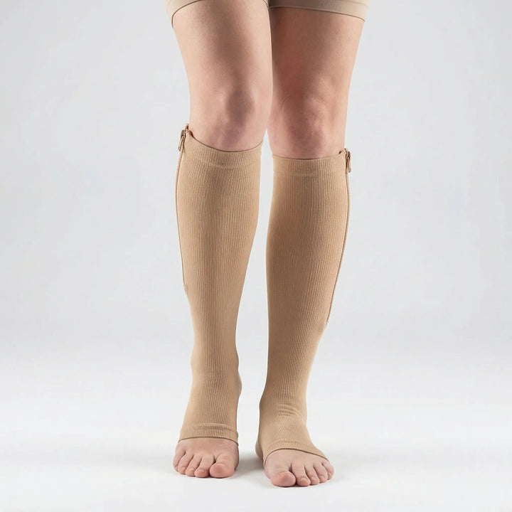 Zipplex - Medias hasta la rodilla de compresión gradual