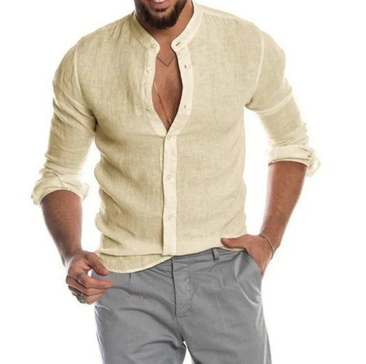 Camisa de lino para hombre