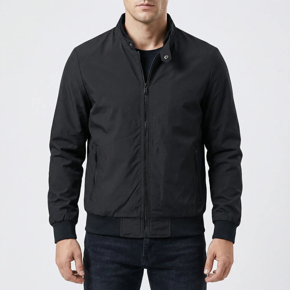 Zorvex - Chaqueta deportiva estilo bomber con cremallera