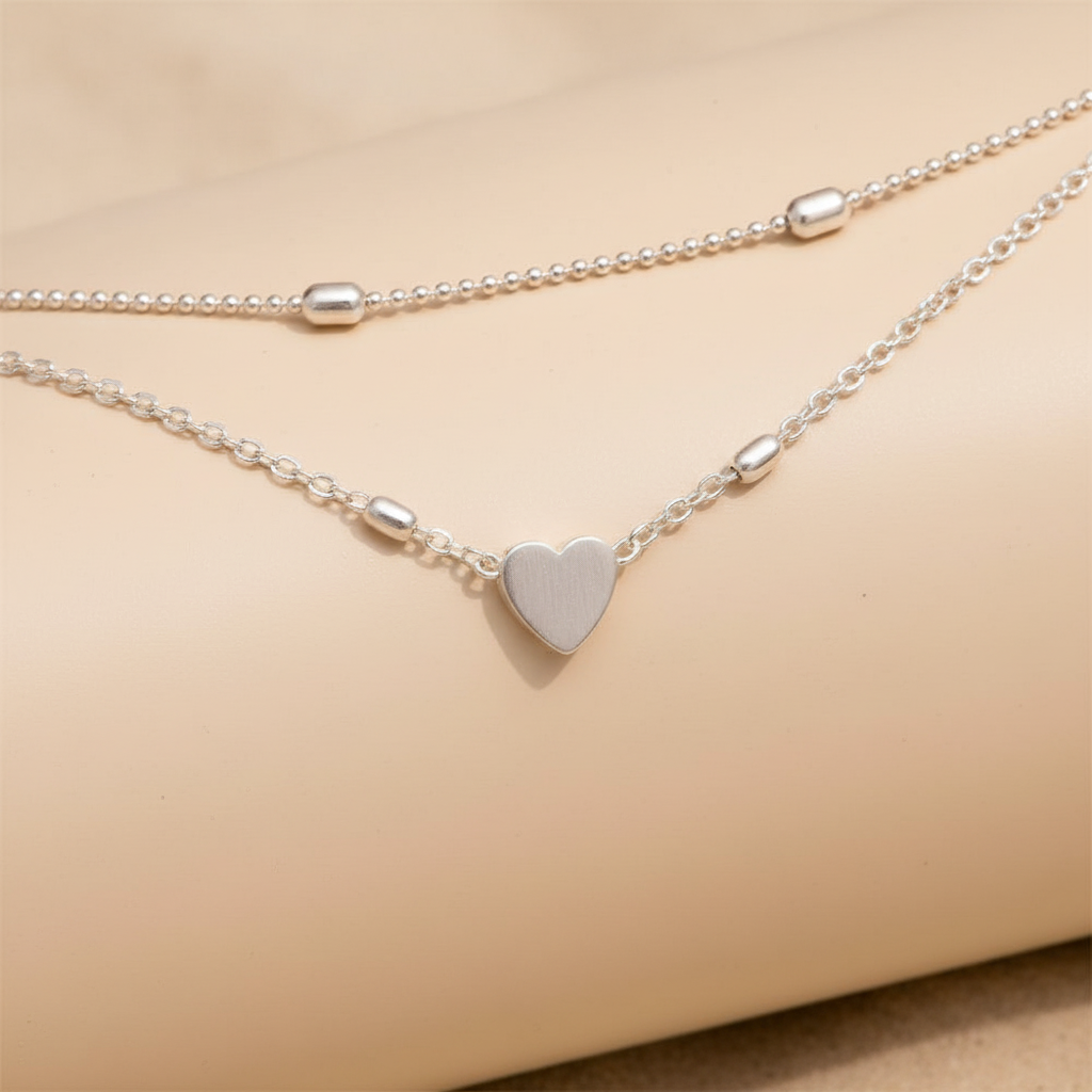 Pulsera de Tobillo de Doble Cadena de Moda