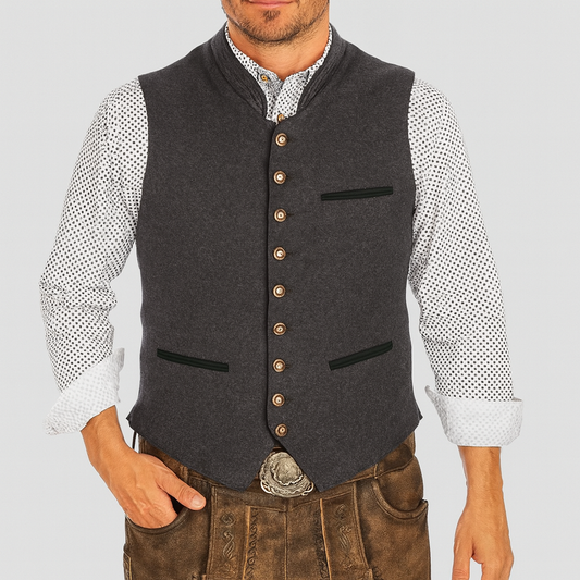 Chaleco tradicional para hombre: estilo clásico con un toque auténtico