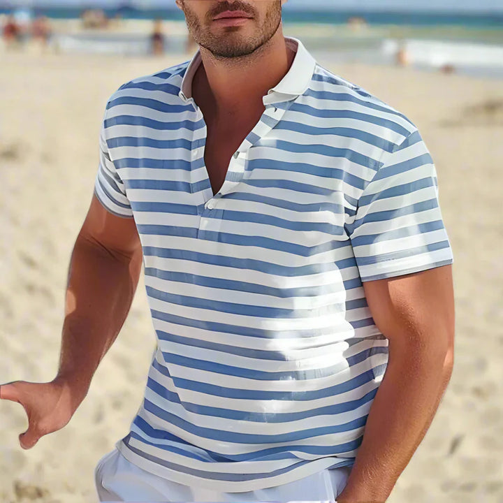 Camisa Polo Rayas Retro para Hombre