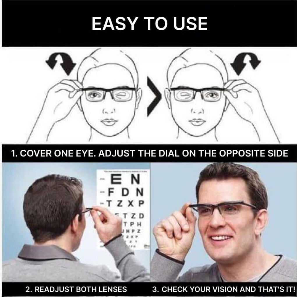 Gafas de Prescripción Ajustables para Visión Perfecta