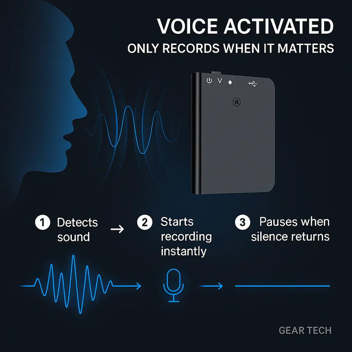 Grabadora de Voz Mini Activada por Voz