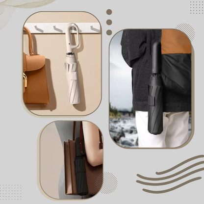 Paraguas con bloqueo automático: diseño confiable y resistente a la intemperie