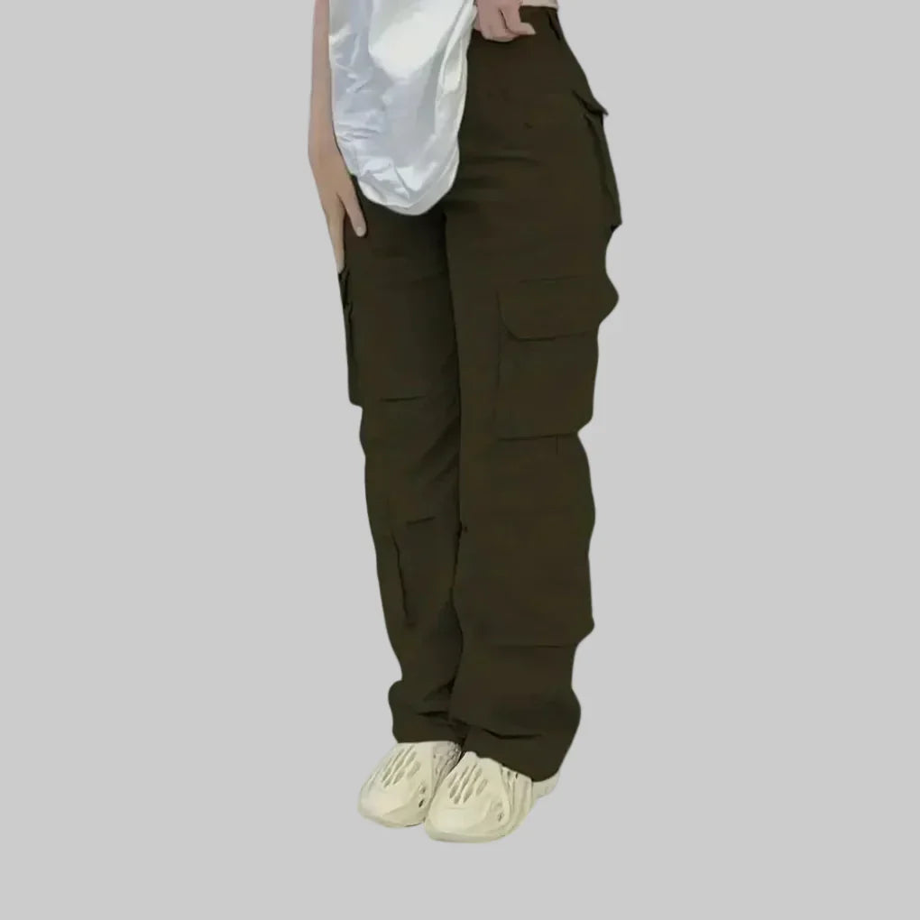 Pantalones Cargo de Cintura Alta para Mujeres