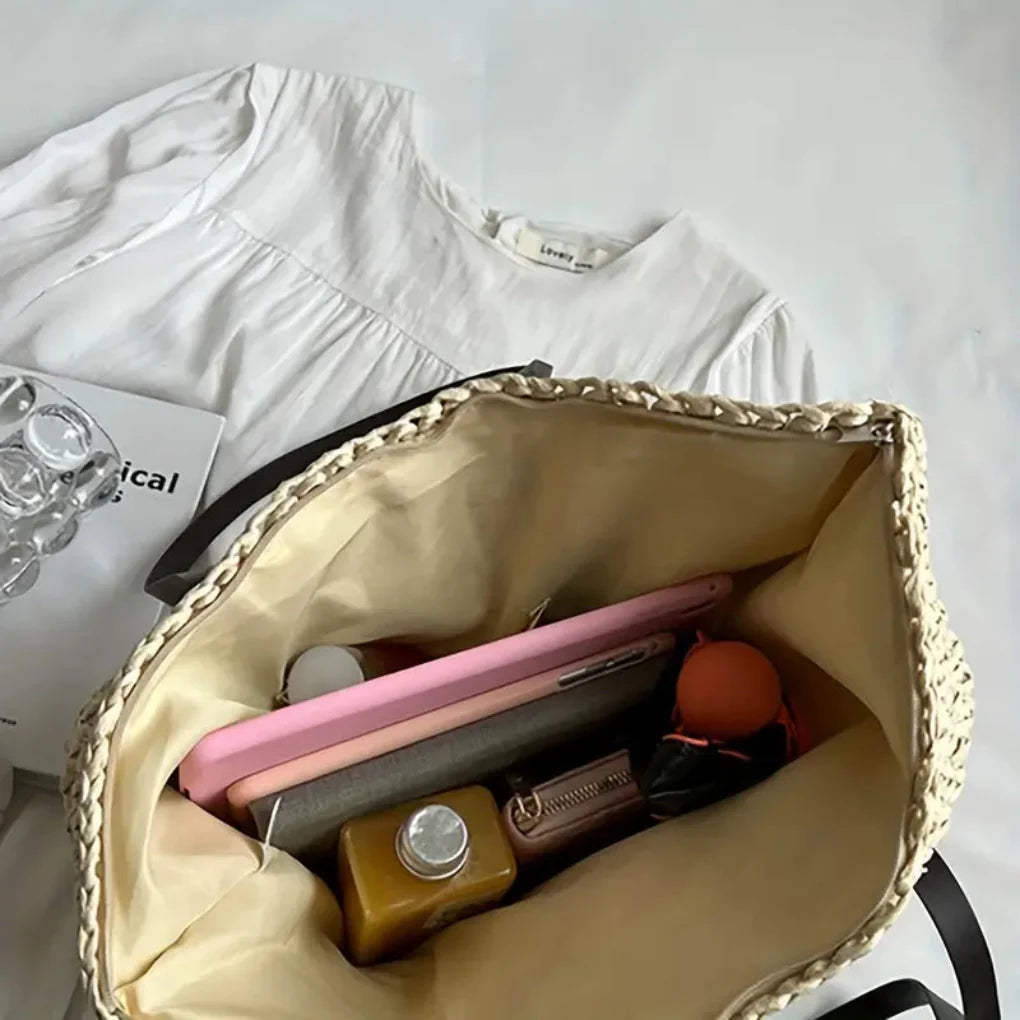 Bolso tote tejido para mujer