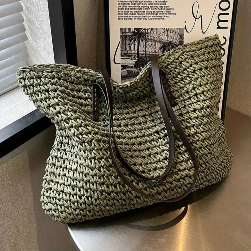 Bolso tote tejido para mujer