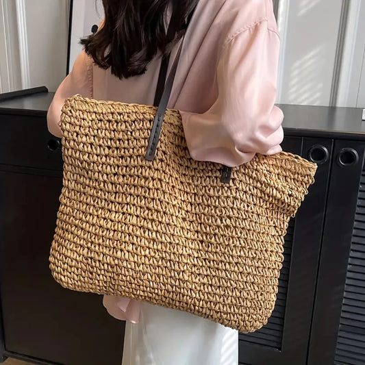 Bolso tote tejido para mujer