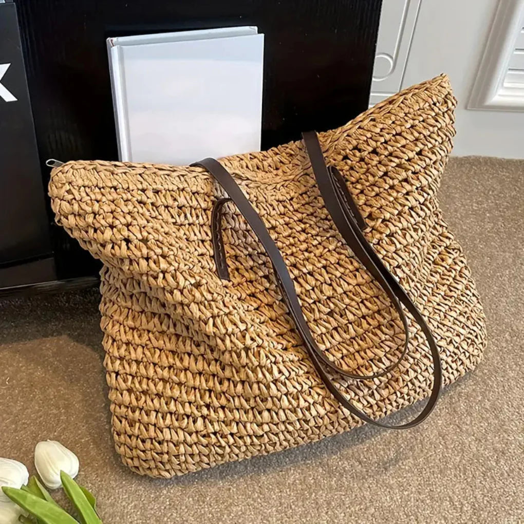 Bolso tote tejido para mujer