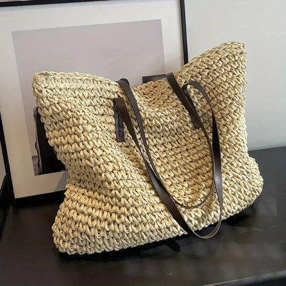 Bolso tote tejido para mujer