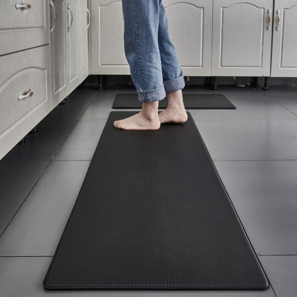 Alfombra cómoda para el suelo de la cocina.