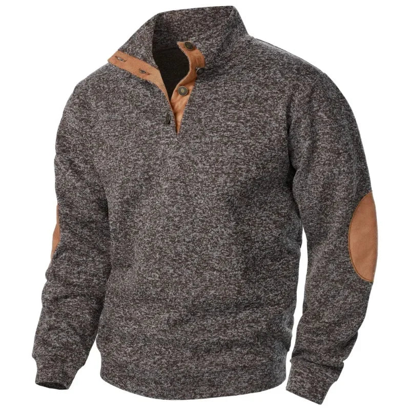 Sudadera de cuello en V para hombre, ideal para actividades al aire libre y estilo informal