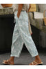 Pantalones casuales con estampado de encaje para mujer