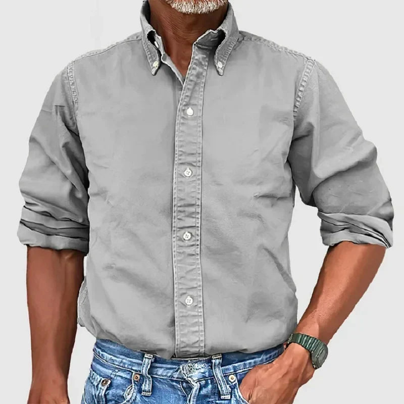 Cómoda camisa clásica para hombre