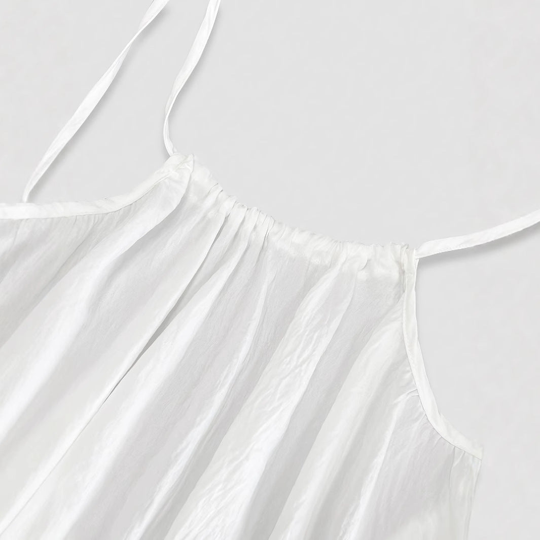 Vestido Largo Suelto Sin Espalda para Mujeres