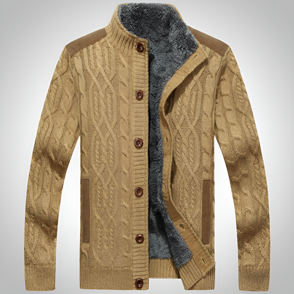 Chaqueta de punto cálida para hombre