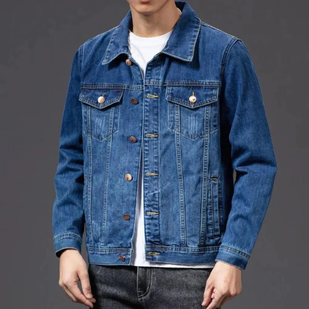 Chaqueta de Denim Clásica para Hombres