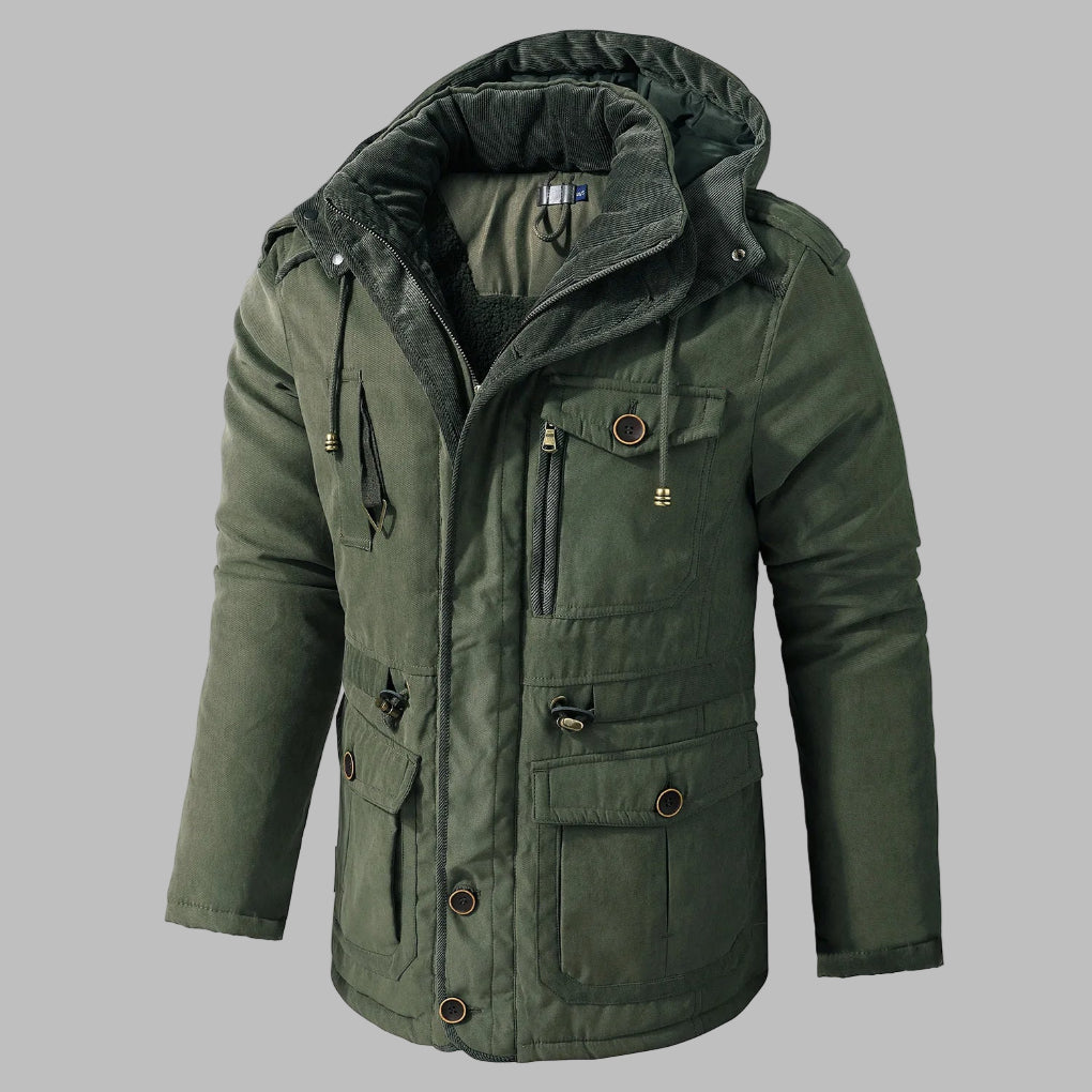 Chaqueta de Invierno Multi-Bolsillos para Hombres