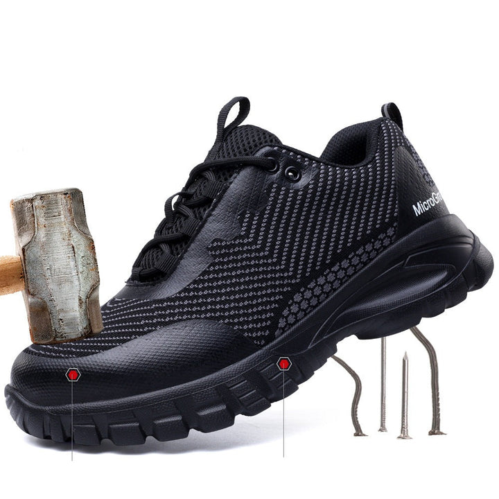 Zapatos de seguridad ligeros impermeables negros