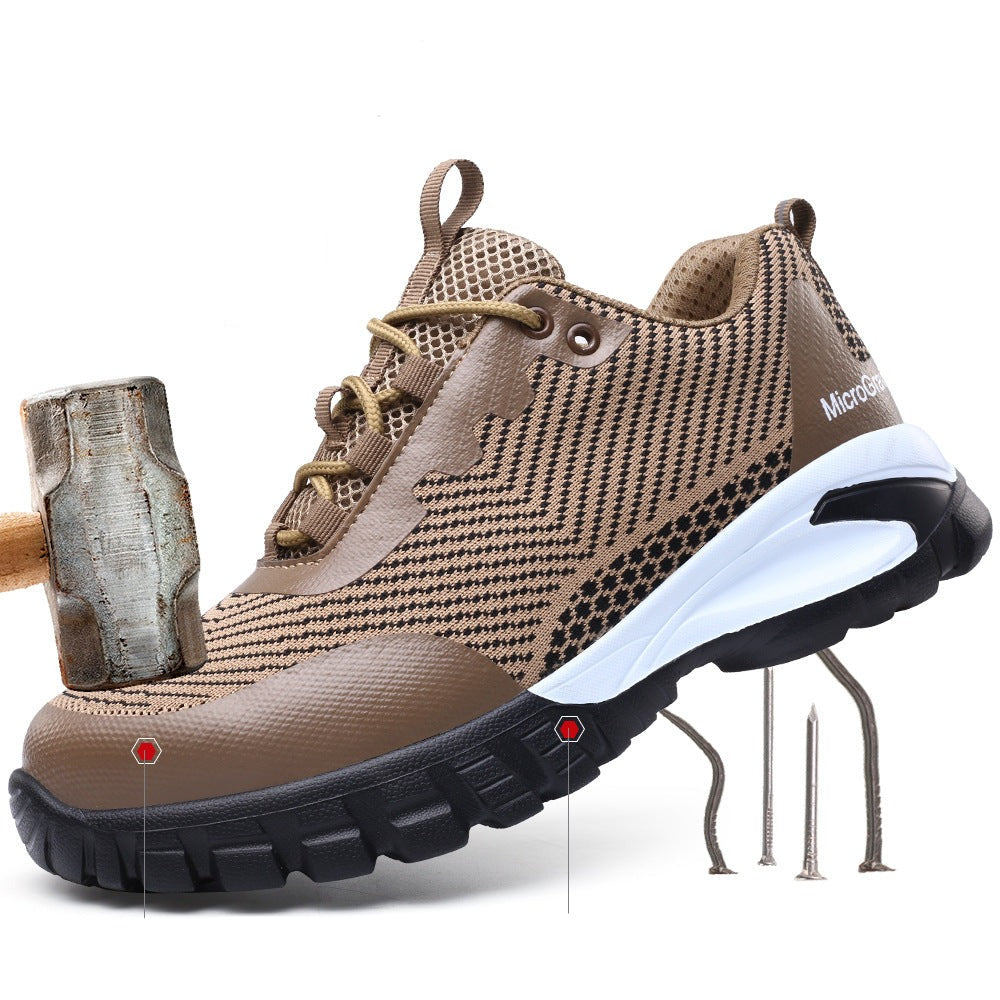 Zapatos de seguridad ligeros impermeables negros
