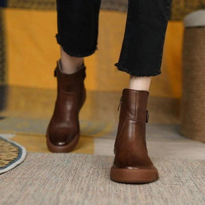 Botas de Tobillo Vintage – Estilo Retro con Toque Moderno