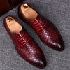 Zapatos de Cuero Limpios con Cordones para Hombre