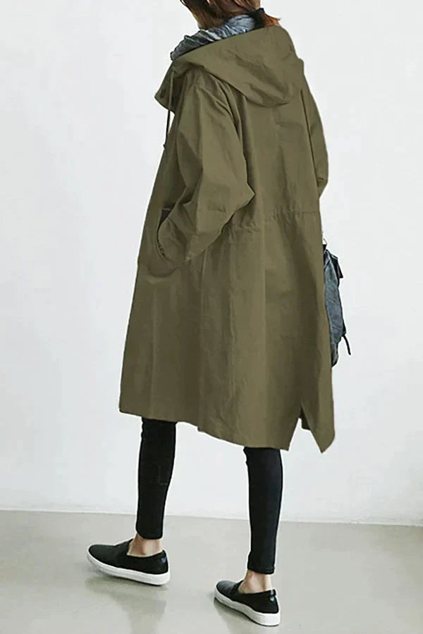 Abrigo impermeable Maris de largo medio y gran tamaño