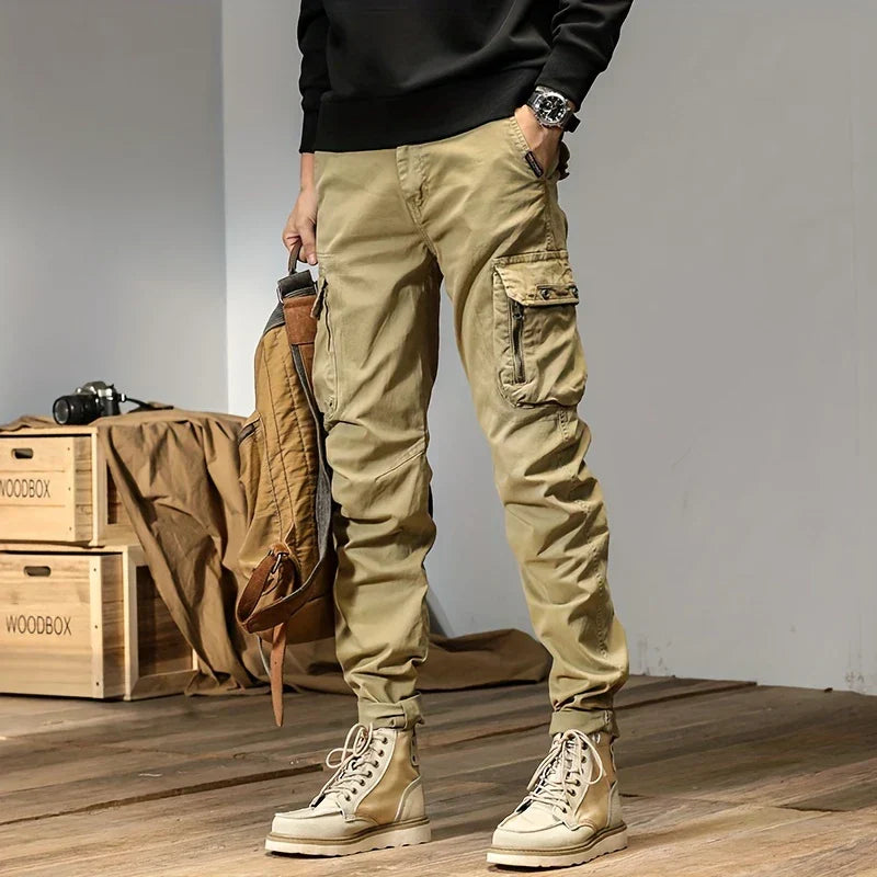 Pantalones de chándal tipo cargo elegantes para hombre