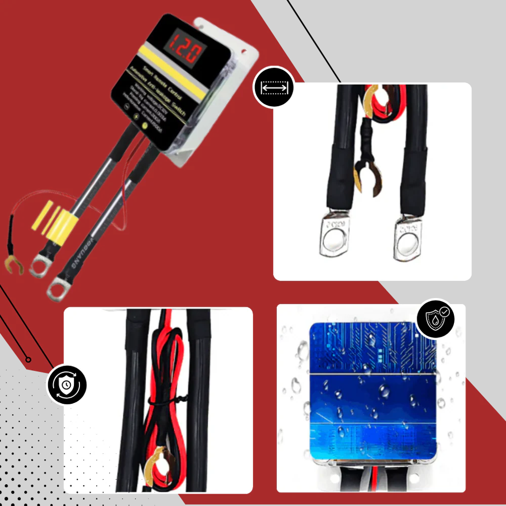 Interruptor de emergencia para coche: dispositivo de desconexión remota de la batería