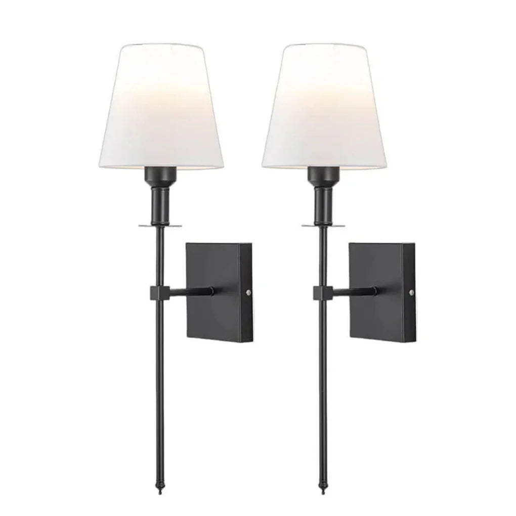 Lámpara de pared inalámbrica recargable 2 pack con control remoto