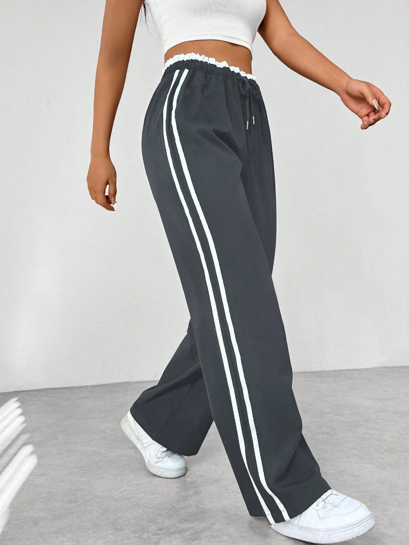 Pantalones Anchos Deportivos Trendy