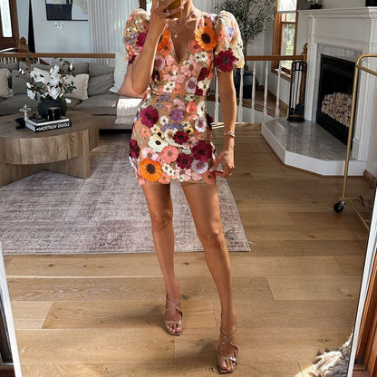 Minivestido floral para mujer