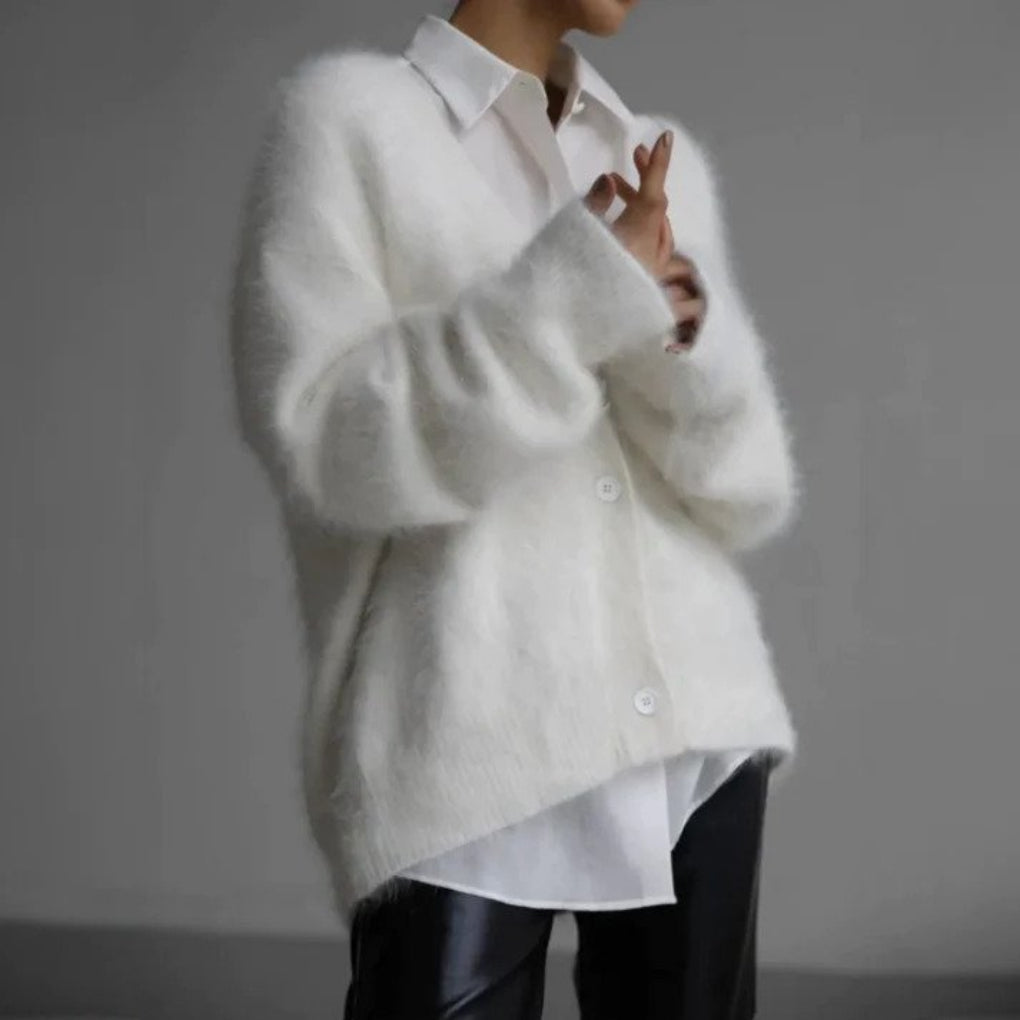 Cardigan de lana fina