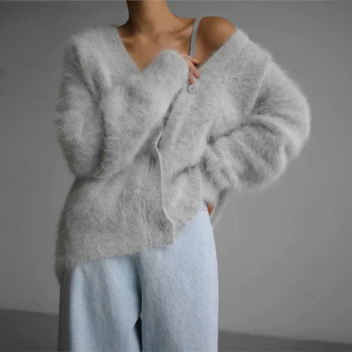 Cardigan de lana fina