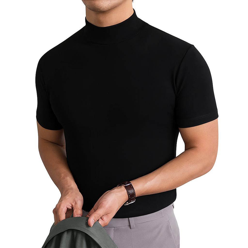 Camiseta de Cuello Alto Transpirable para Hombre
