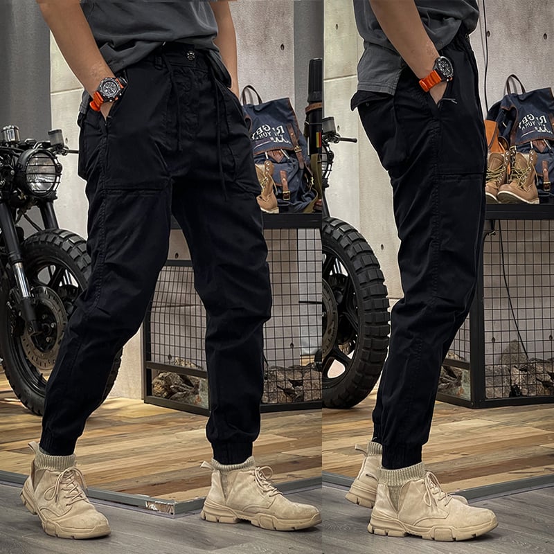 Pantalón cargo elástico para hombre