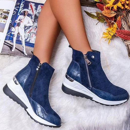 Botines ortopédicos Lisa de piel de altura media para mujer