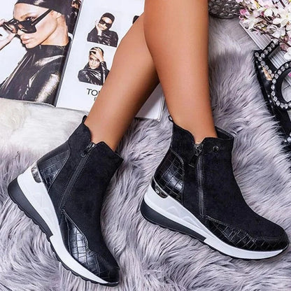 Botines ortopédicos Lisa de piel de altura media para mujer