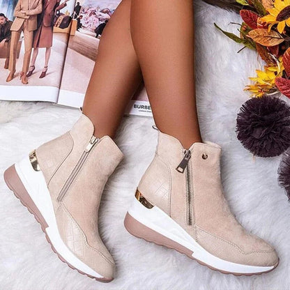 Botines ortopédicos Lisa de piel de altura media para mujer