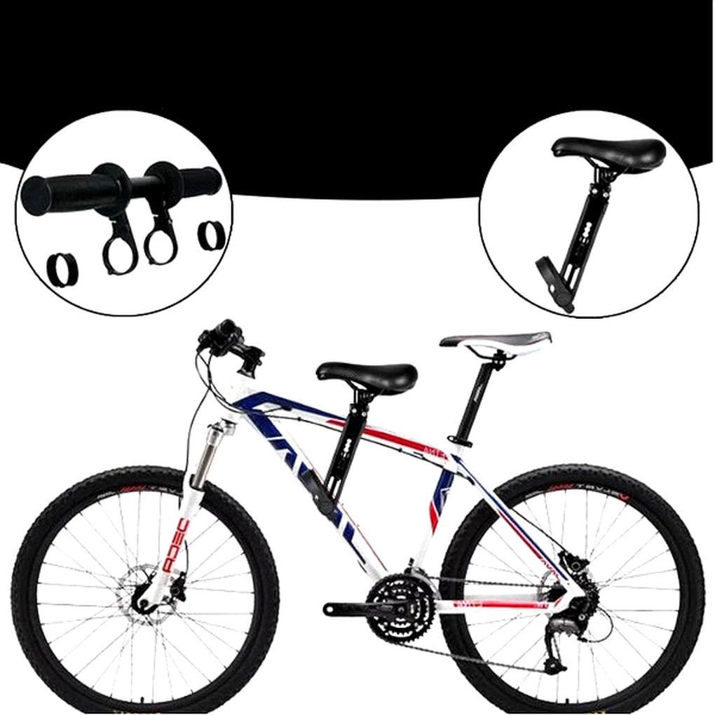 Manillar de bicicleta para niños y asiento infantil ajustable: combinación de paseo familiar