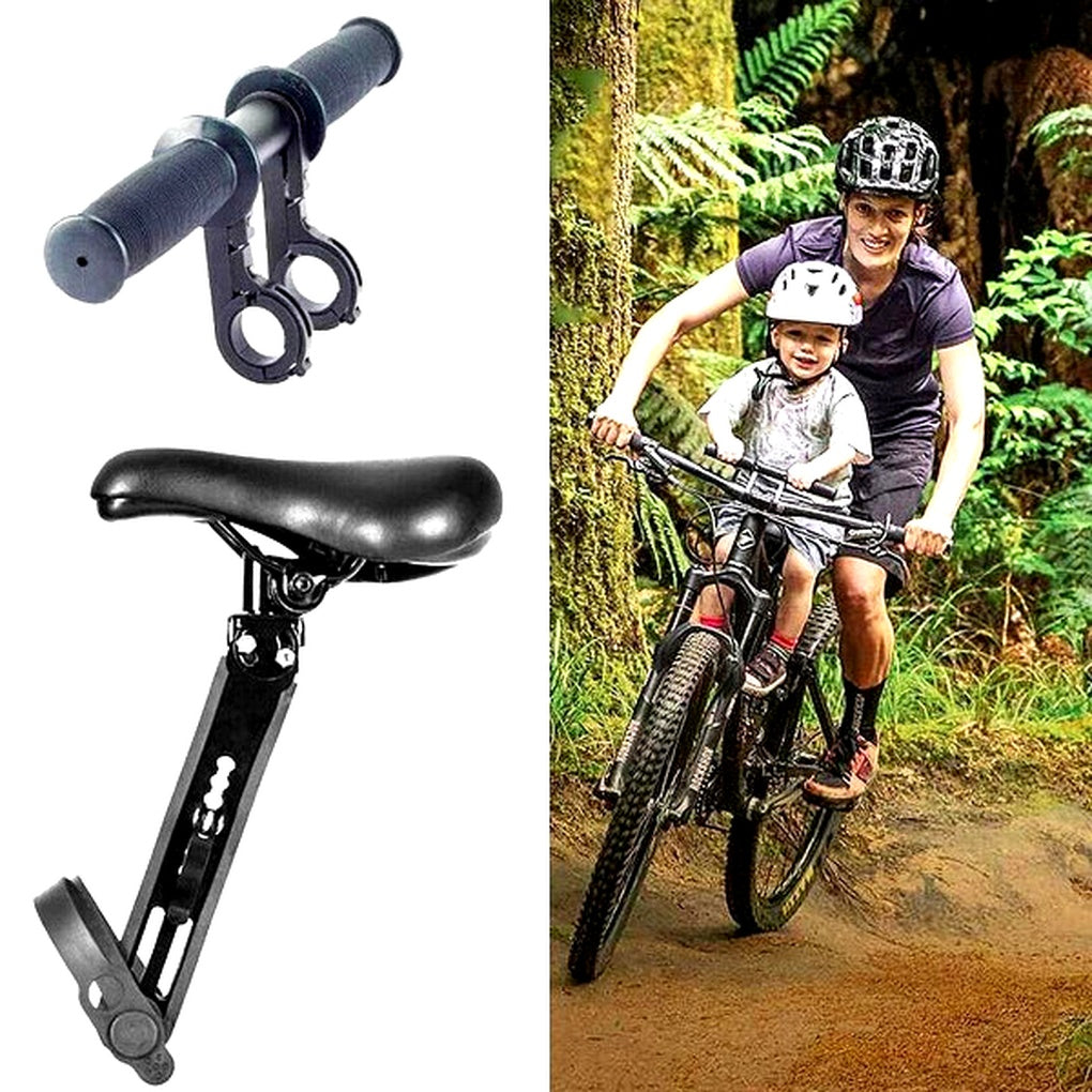 Manillar de bicicleta para niños y asiento infantil ajustable: combinación de paseo familiar