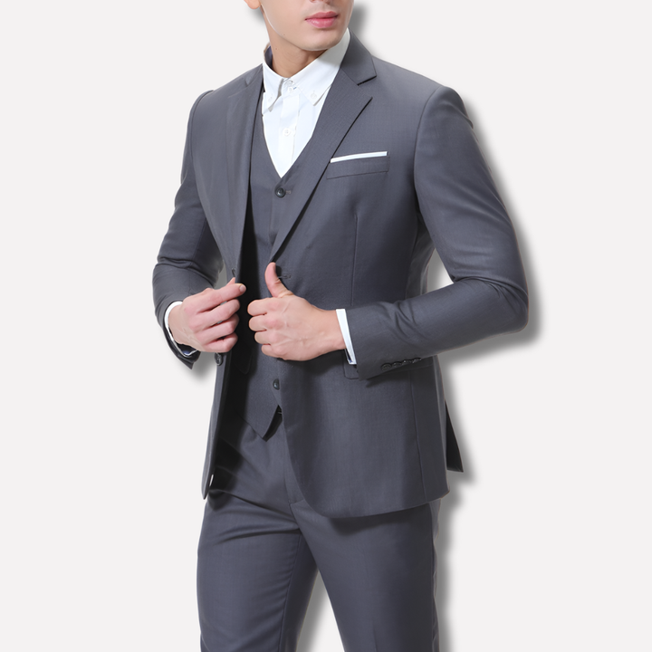 Traje de Tres Piezas Slim-Fit para Hombres